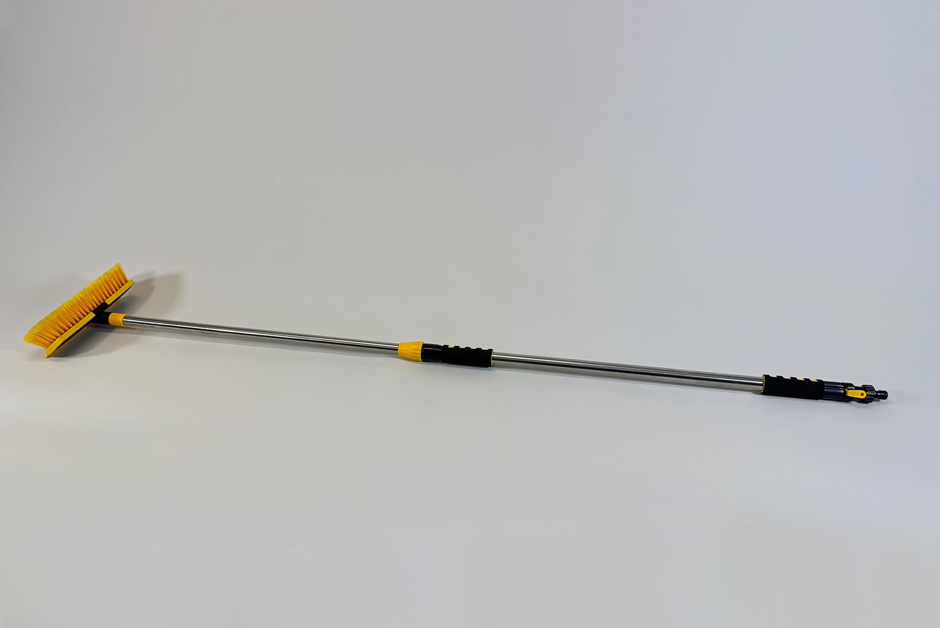 2-in-1 Scrub Brush with Hose Hookup & Squeegee - Deep Cleaning Made Easy