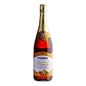 Kedem Sparkling Peach Flavored Grape Juice 25.4oz (2 Pack), No Added Sugar, Non Alcoholic, Kosher for Passover