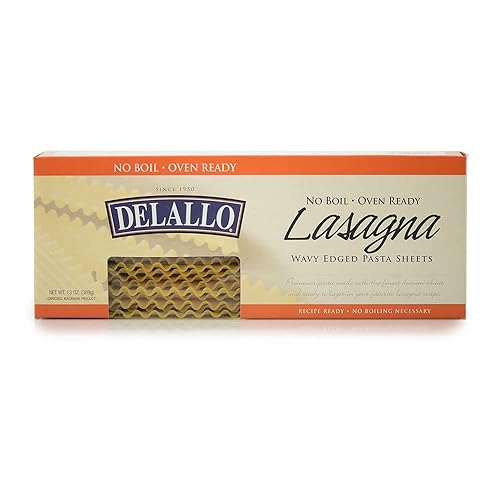 George E Delallo Co Inc Pasta, Lasagna, No Boil, 13.20-Ounce (Pack of 6)