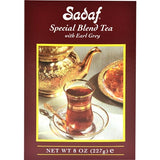 Sadaf Earl Grey Tea | Loose Leaf Special Blend Earl Grey Ceylon Black Tea | Product harvested in Sri Lanka | 8 Oz Box