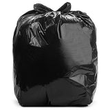 Aluf Plastics 12-16 Gallon 1.2 MIL Black Heavy Duty Garbage Bags - 24" x 31" - Pack of 500 - For Contractor, Outdoor, Construction, & Storage