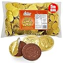 R.M. Palmer Milk Chocolate Gold Coin Half Dollars, Bulk Bag, Fun Sized, Treats, Candy, and Snacks (5 Pound (Pack of 1))