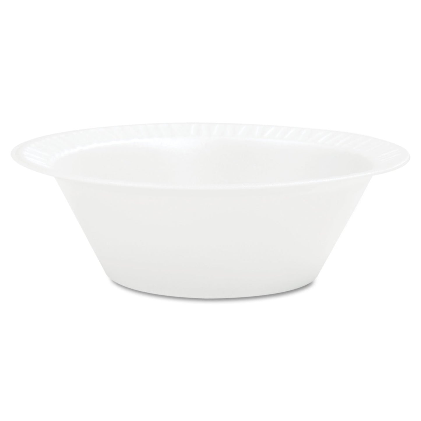 Dart 12BWWCR 10-12 oz White Unlaminated Foam Bowl (Case of 1000)