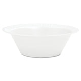 Dart 12BWWCR 10-12 oz White Unlaminated Foam Bowl (Case of 1000)