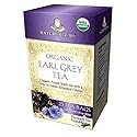 Nature's Guru Organic Whole Leaf Black Tea Earl Grey 25 Count Individual Tea Bags