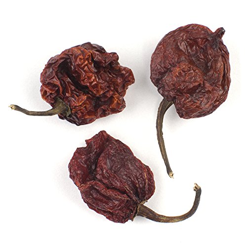 Whole Carolina Reaper Chiles, 1 lb - Dried Hot Pepper Pods, Extreme Heat (750,000-900,000 SHU), by Woodland Gourmet