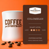 Fresh Roasted Coffee, 100% Colombian Drip Ground Coffee, Medium Roast, Kosher, 2 lb (32 oz)