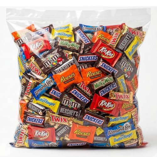 Assorted Chocolate Variety Pack - Individually Wrapped Bulk Chocolate Candy Assortment - Fun Size Bars, Peanut Butter Cups, Wafers & More - Perfect