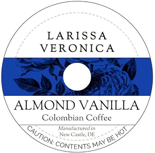 Almond Vanilla Colombian Coffee (Single Serve K-Cup Pods) (Gourmet, Naturally Flavored, Whole Coffee Beans) (12 pods, ZIN: 571099)