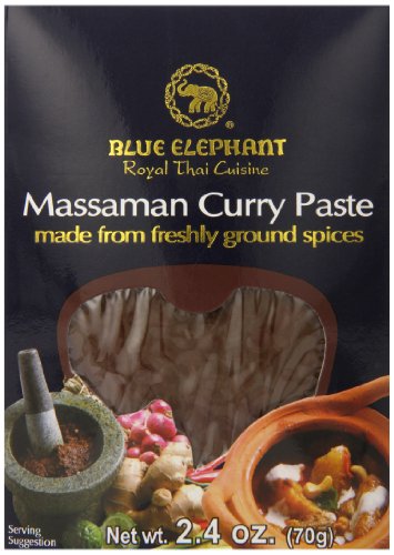 Blue Elephant Royal Thai Cuisine Curry Paste, Massaman, 2.46 Ounce