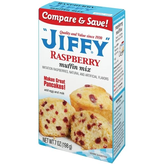 Jiffy Muffin Mix, Raspberry (Pack of 2)