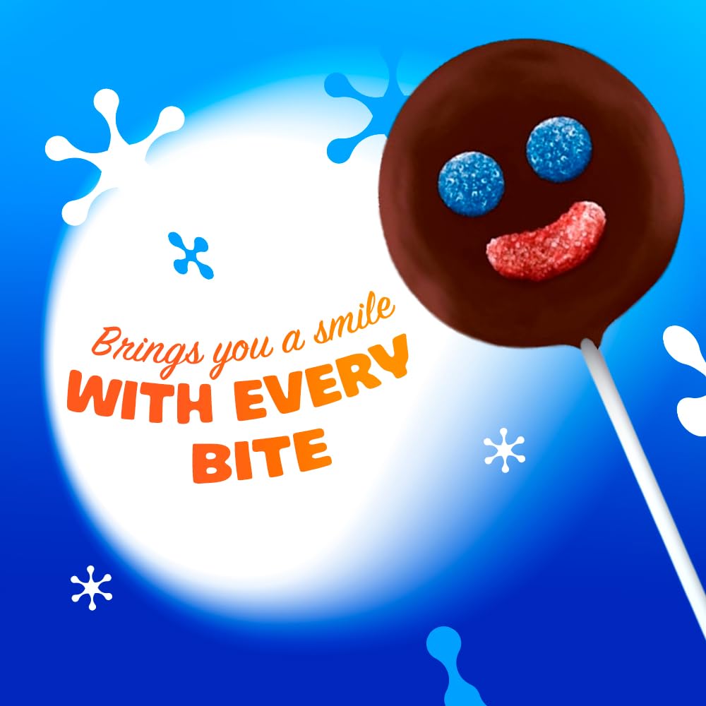 Ricolino Mini Paleta Payaso Chocolate Covered Marshmallow Lollipop (15 Count) -Coated Marshmallows Lollipops - Mexican Suckers, Hispanic Perfect
