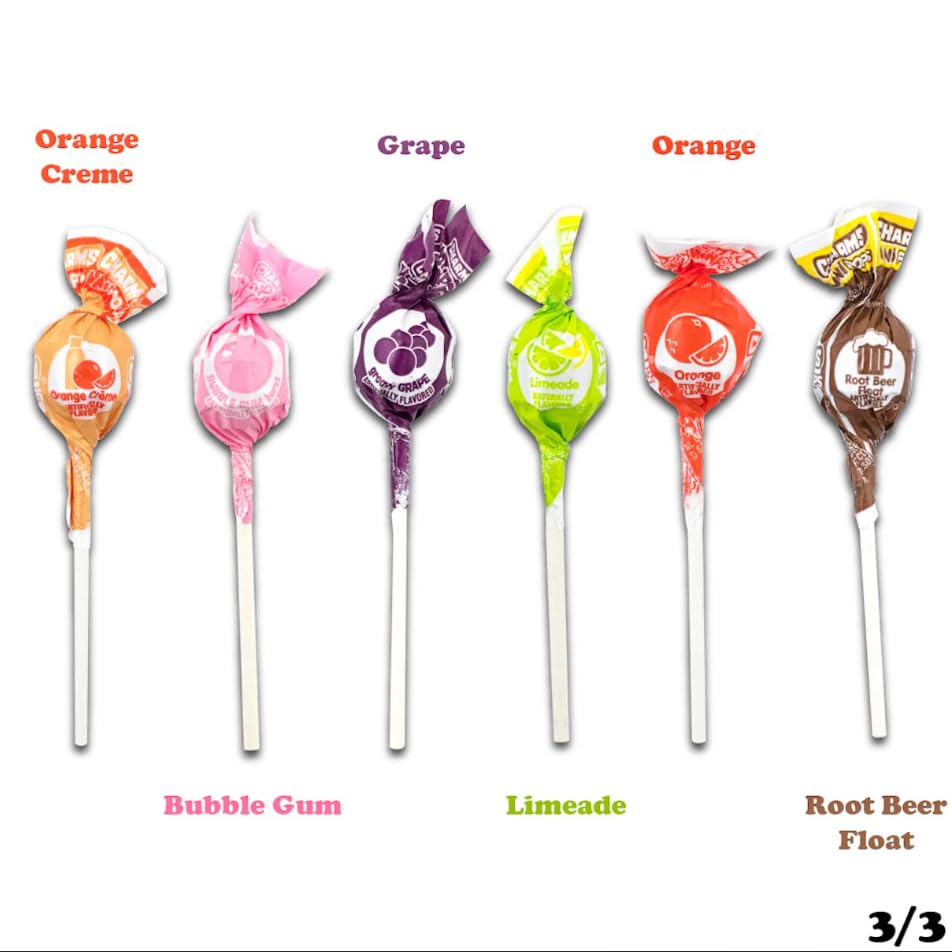 Charms Mini Pops, 18 Flavors, Individually Wrapped, Peanut Free, Gluten Free, 300 Count, 1-Pack, 3.47 lbs