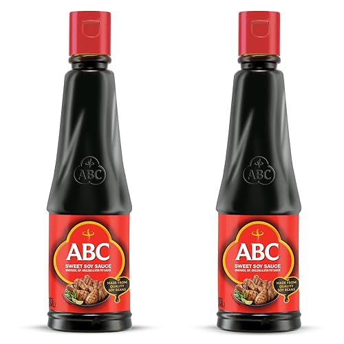 ABC Sweet Soy, Black Dark Marinade, 20.3 Oz (Pack of 2), Savory Sauce, Dip, Stir-fry, Glaze, Vegan, No MSG, Plant-based, Halal, Umami Flavor