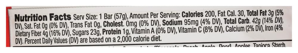 Betty Lou's Fruit Bar - Strawberry - Gluten Free - Case of 12 - 2 oz