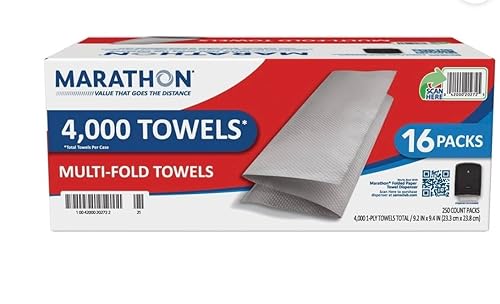 LAURALS Marathon Multifold Paper Towels - 4,000 Count (2 Pack)