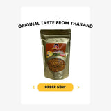 MADE IN THAILAND - THAI FOOD RECOMMEND - 3 PACK OF STIR FRIED MINCED Catfish WITH HOT YELLOW CURRY WITH VERY CRISPY TEXTURE - Pla Dook Fu Kua Kling