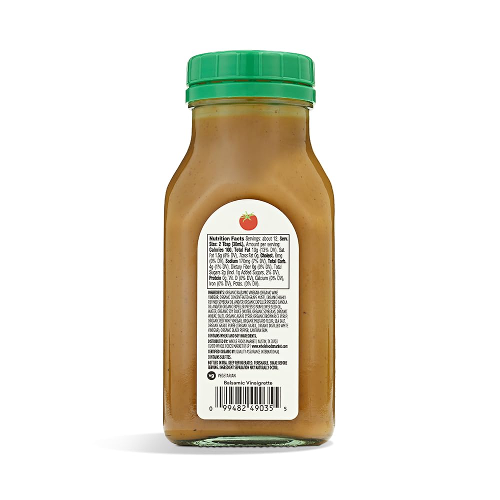 365 By Whole Foods Market, Organic Balsamic Vinaigrette, 12 Fl Oz