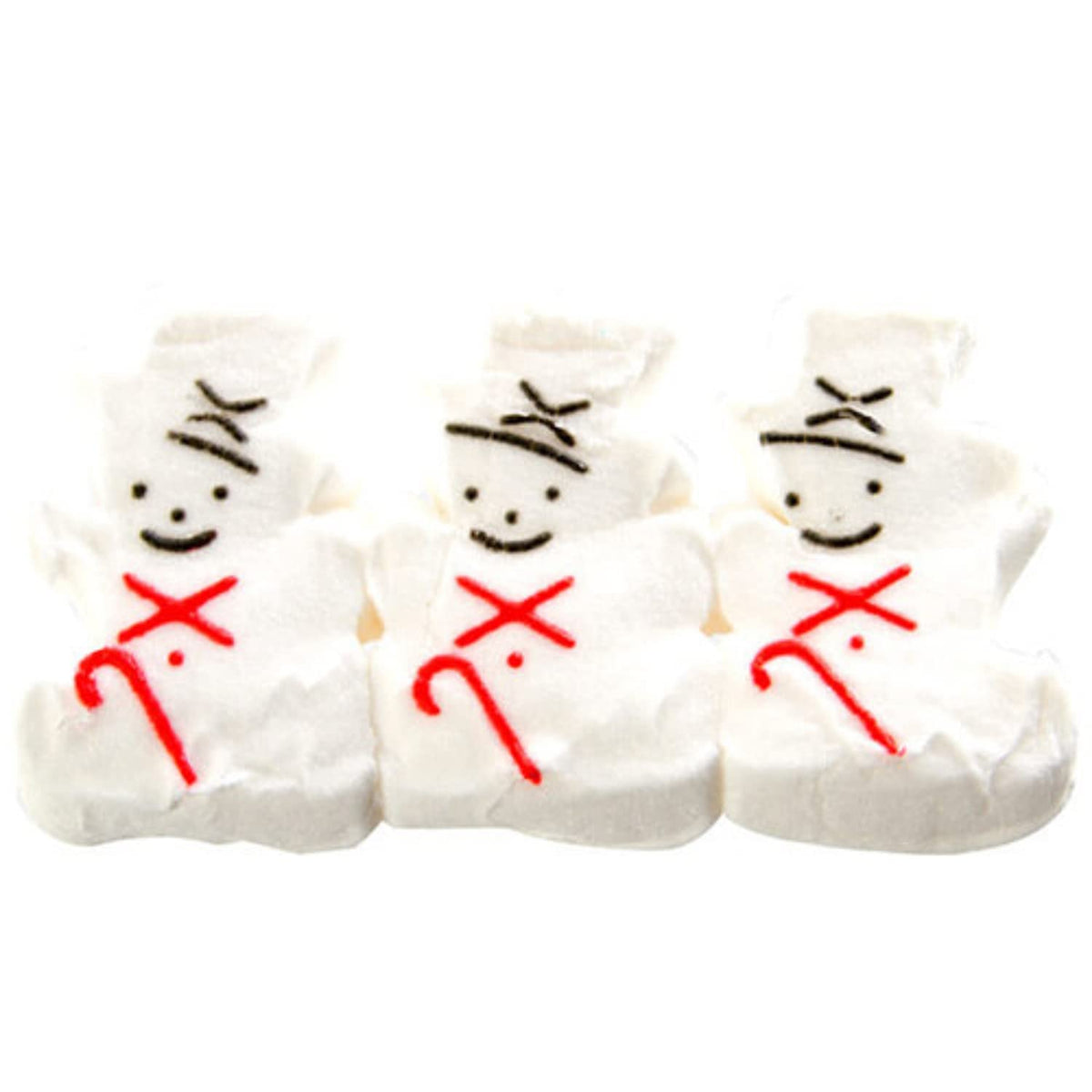 Needzo Marshmallow Christmas Candy, Sugar Coated Character Shaped Marshmallows, Stocking Stuffers for Peep Lovers (Pack of 5) 30 Pieces