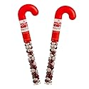 Choco NoNo's Candy Cane Tube 2-Pack - Christmas - Vegan, Allergy-Friendly, Kosher - Free from Milk, Peanut, Tree Nut, Egg, Soy, Gluten, Sesame - No