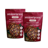 Dark Chocolate Hazelnut Granola with Lion's Mane Mushroom | Natural, Hand-Baked, Reduced Sugar, Rich in Iron | for Breakfast Cereal, Trailmix, Yogurt