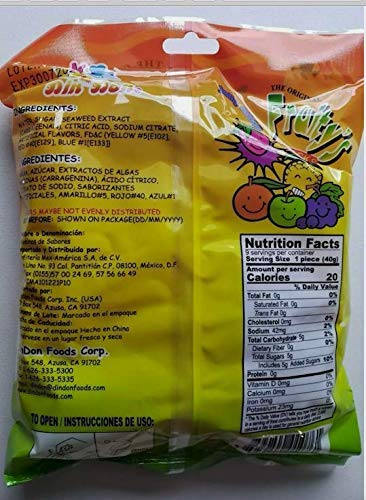 Din Don Fruity's JU-C Jelly Fruit Snacks