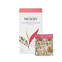 Newby Teas Strawberry and Mango - 25 Individually Wrapped Tea Bags - Flavoured Black Tea with Fruity Notes - Premium Ceylon Tea