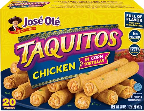 JOSE OLE FROZEN CHICKEN TAQUITO FILLED 20 OZ