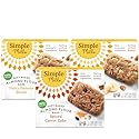 Snacks Variety Pack, Nutty Banana Bread, Spiced Carrot Cake Variety Pack, Simple Mills Bars, Low-Calorie Snacks, 5 Count (Pack of 3)