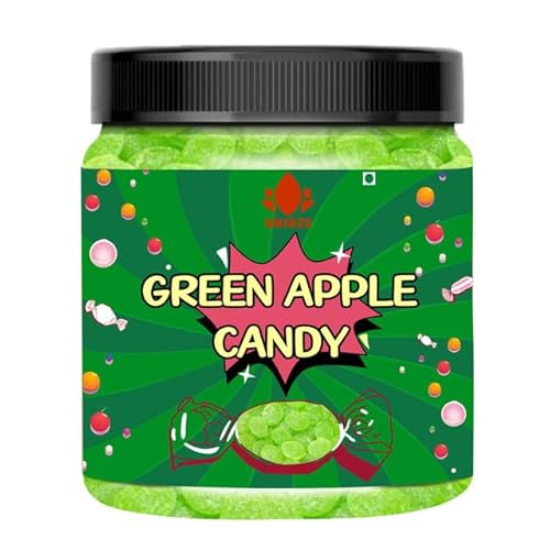 SMIBZE Natural Green Apple Candy 100 GM (Pack of 1) SMIBZE