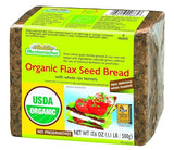 Mestemacher Organic Flax Seed Bread, 17.6 Oz - Authentic German Whole Grain Bread with Flax Seeds | High Fiber, USDA Organic, Non-GMO, Ready to Eat
