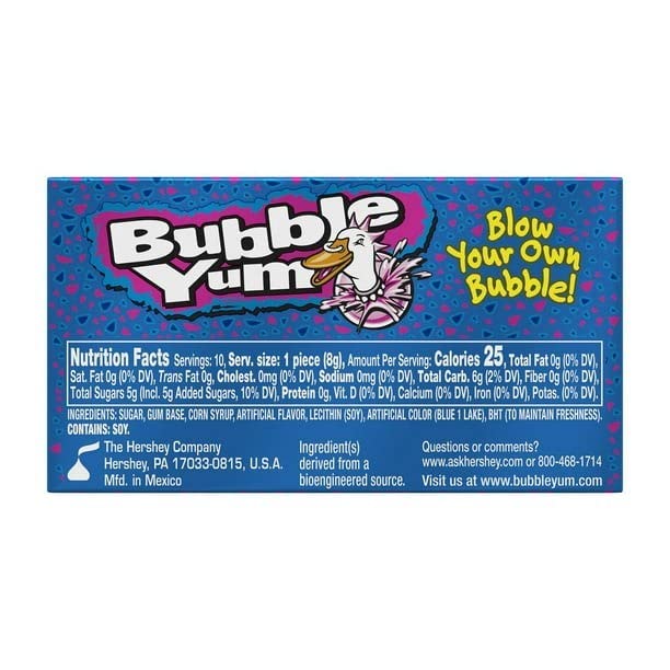 BUBBLE YUM Cotton Candy Bubble Gum
