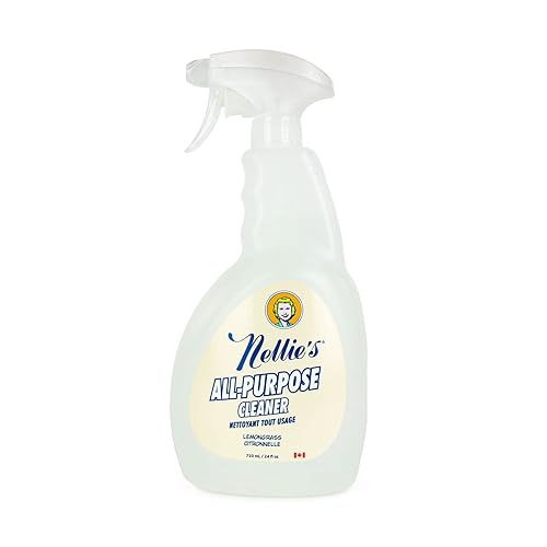 Nellie's All-Purpose Cleaner - Lemongrass Scent - Multi-Surface Cleaning for Kitchens, Bathrooms, and More - Plant-Based Formula - Leaping Bunny