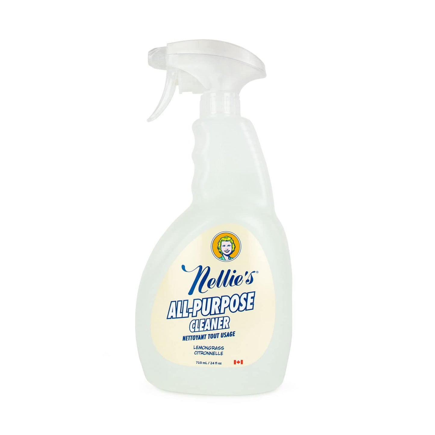 Nellie's All-Purpose Cleaner - Lemongrass Scent - Multi-Surface Cleaning for Kitchens, Bathrooms, and More - Plant-Based Formula - Leaping Bunny