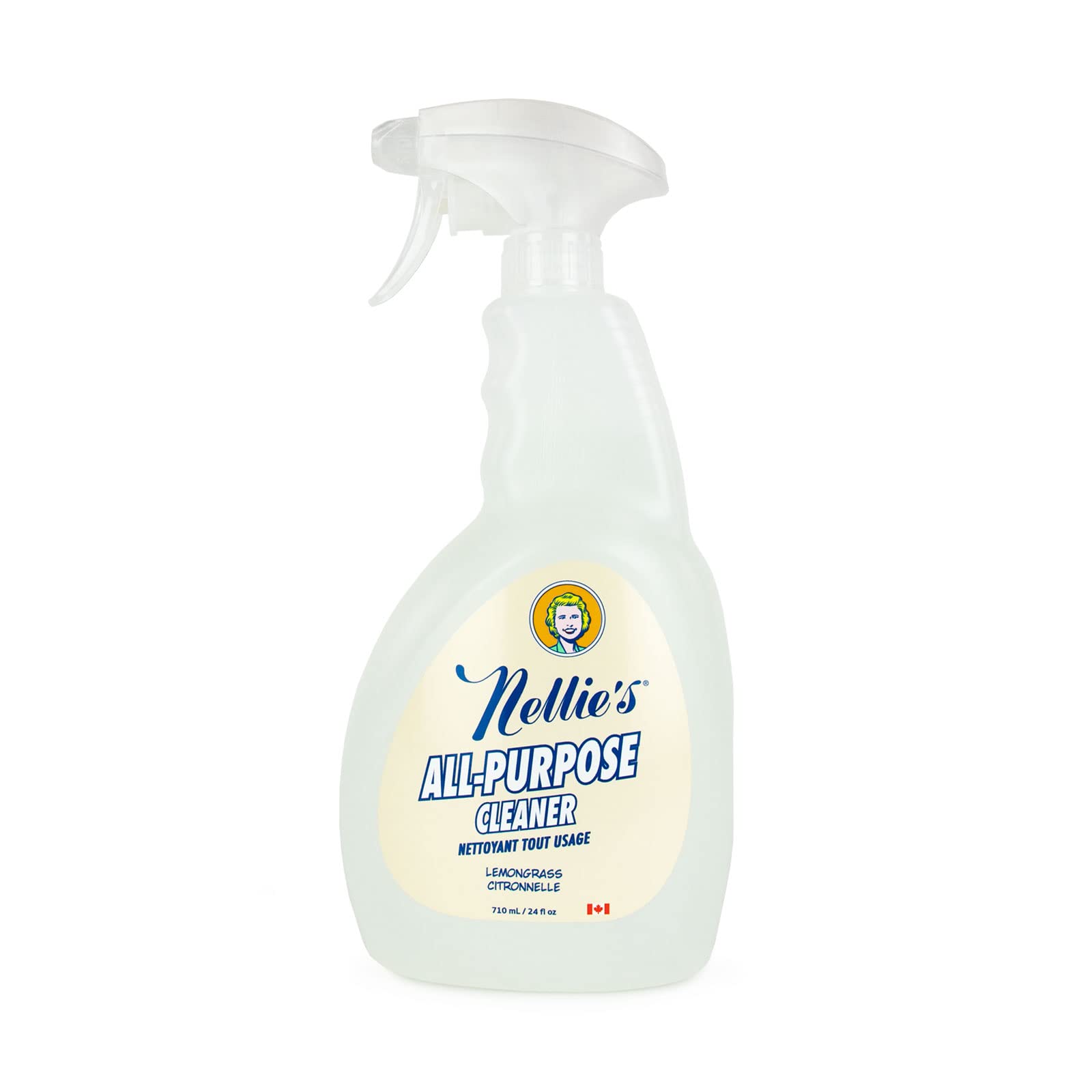 Nellie's All-Purpose Cleaner - Lemongrass Scent - Multi-Surface Cleaning for Kitchens, Bathrooms, and More - Plant-Based Formula - Leaping Bunny