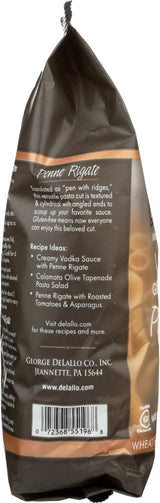 DeLallo Gluten Free Brown Rice, Penne Regate, 12-Ounce (Pack of 12) by DeLallo