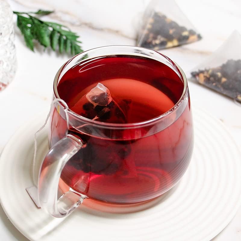 Wu hei tea 8.81oz (5g×50packets) Five black tea Mulberry black wolfberry tea Combination herbal tea bag ???250g
