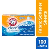 Arm & Hammer Fabric Sheets 100Ct Purifying Water Pack (3)