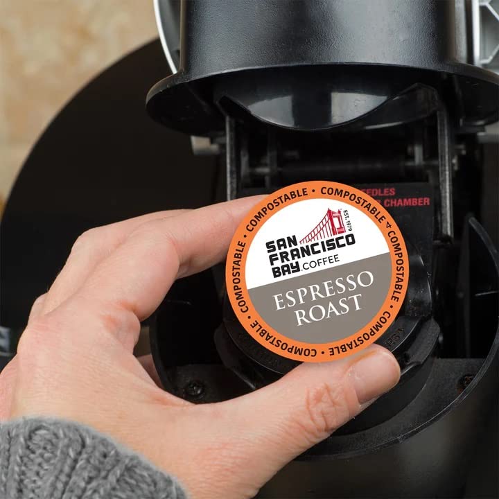 Espresso Roast Coffee | SF Bay Onecup Single Serve Coffee Pods (72 Count)