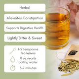 Organic Senna Leaf Loose Leaf Tea - 1oz Bag (Approx. 15 Servings) | Full Leaf Tea Co.