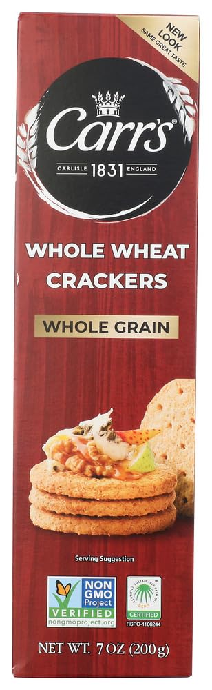 Carrs Whole Wheat Crackers 7.0 OZ (Pack of 12)