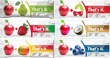 That's It Bar,Complete Flavor Sampler,Variety Pack of 12 (2 Apple+Coconut,2 Apple+ Cherry, 2 Apple+ Blueberry, 2 Apple+Strawberry,2 Apple+Mango,2