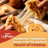 LA MEJOR Variety Pack with Stuffed Cheese, Yucca & Traditional White Arepas (3 Pack) | Authentic Colombian Latin Food Combo | Gluten-Free, Artisanal