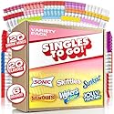 Singles To Go! 120ct Bulk Variety Pack - 20 Different Flavors from Skittles, Sonic, Sunkist, Starburst and More - Sugar Free Drink Mix Packets - Sugar