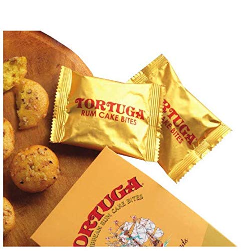 TORTUGA Gourmet Rum Cake Bites with Walnuts - The Perfect Premium Gourmet Gift for Stocking Stuffers, Gift Baskets, and Christmas Gifts - Great Cakes