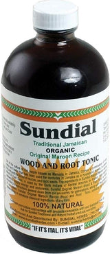 Sundial Traditional Jamaican Organic Wood & Root Herbal Tea [Pack of 2 - Maroon - 16 oz.]