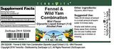 Fennel & Wild Yam Combination Glycerite Liquid Extract (1:5) - Mint Flavored (1 oz, ZIN: 522456) - 3 Pack