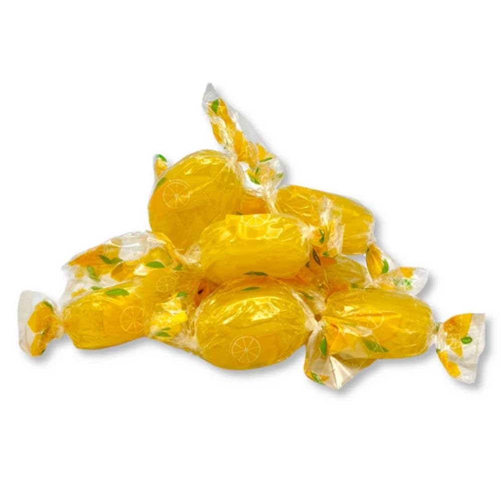 Lemon Hard Candy, Individually Wrapped Citrus Candy Pieces, Bulk Hard Candy - 25 lb (Approx. 1,750 pieces)
