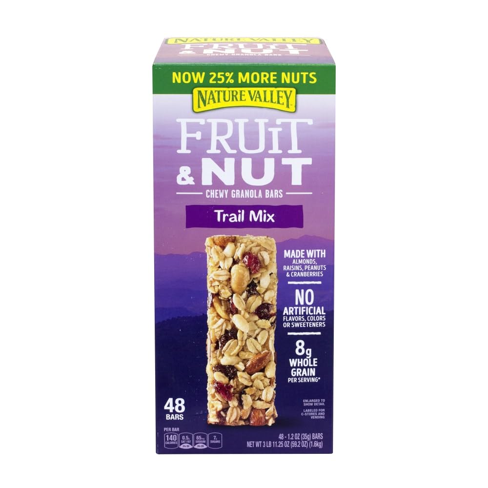 New 366443 Nv Granola Bar Chewy Trail Mix 1.2 Oz (48-Pack) Snacks Cheap Wholesale Discount Bulk Snacks Snacks Fashion Accessories