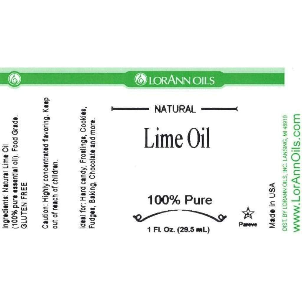 LorAnn Lime Oil SS, Natural Flavor, 1 ounce bottle
